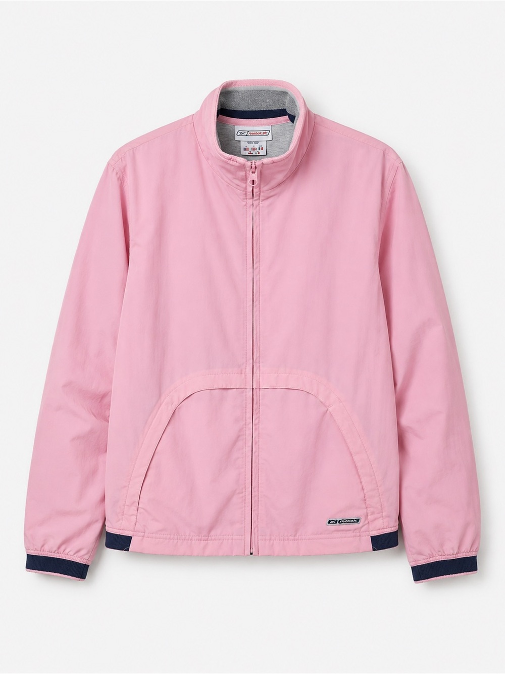 Vintage Reebok Pink Windbreaker Track Jacket 90s Y2K Women’s 8